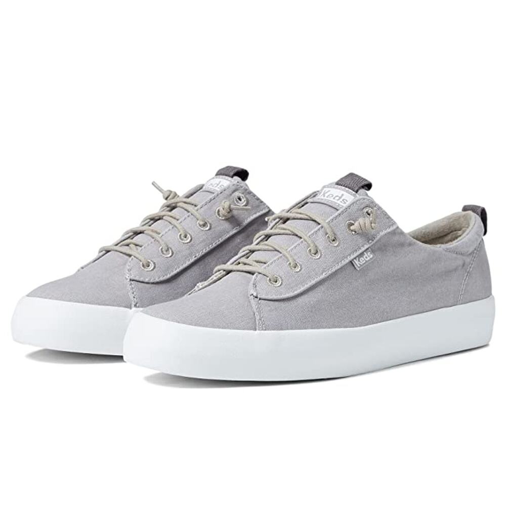 Women's Keds Kickback Slip On Canvas Sneakers - Grey - 6.5 - NWOB